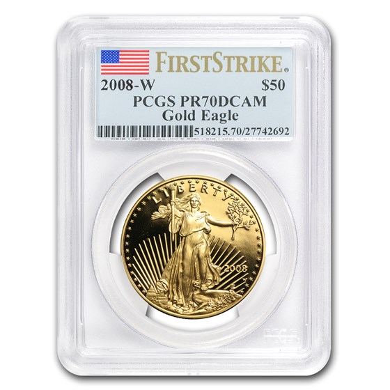 2008-W 1 oz Proof Gold American Eagle PR-70 PCGS (FS) 2008-W 1 oz Proof Gold American Eagle PR-70 PCGS (FS)